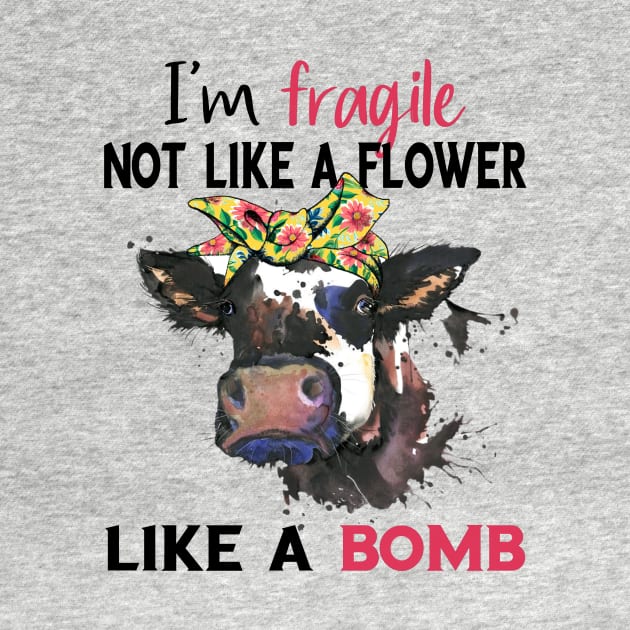 I am fragile not like a flower , like a bomb watercolor: Woman power by BAB